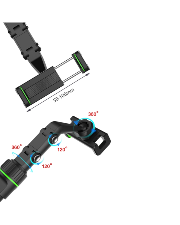 Adjustable car rearview mirror holder for smartphone