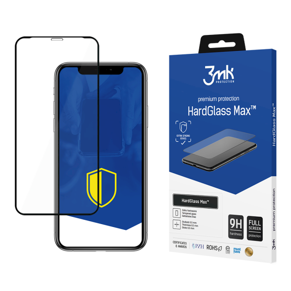 Обложка книги «Apple iPhone 11 Pro Max Black - 3mk HardGlass Max™ screen protector»