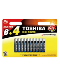 Щелочные батарейки TOSHIBA AAA 10 шт.