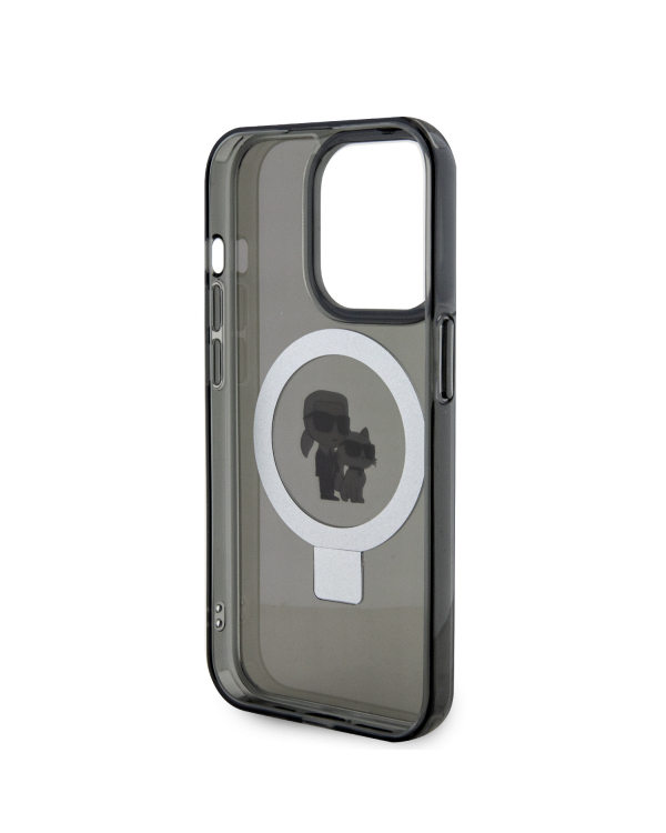 Дополнительное изображение книги «Karl Lagerfeld Ringstand Karl and Choupette MagSafe Case for iPhone 15 Pro Max Black»