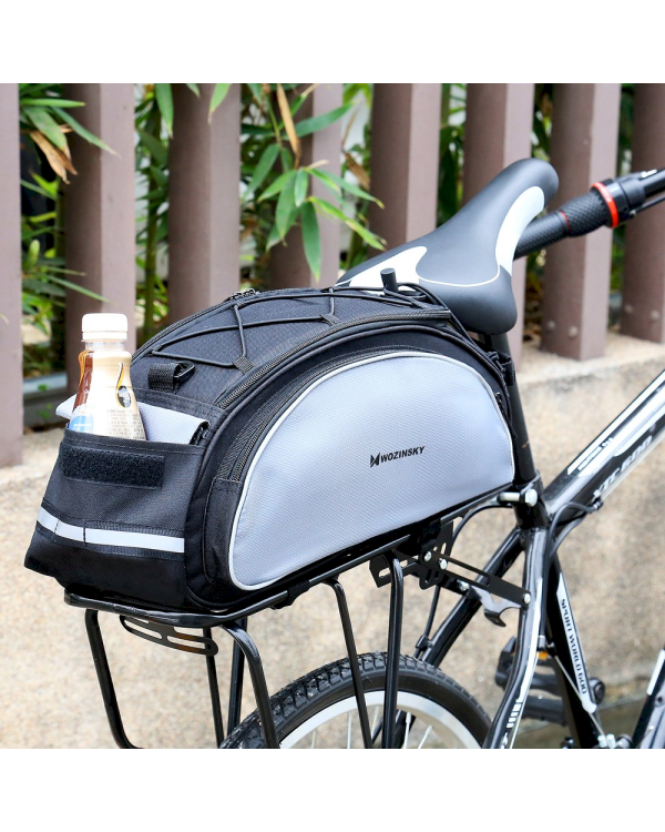 Дополнительное изображение книги «Wozinsky Bicycle Bike Pannier Bag Rear Trunk Bag with Shoulder Strap 13L black (WBB1BK)»