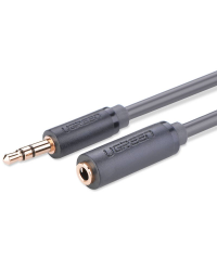 UGREEN AV124 Audio extender AUX jack 3.5 mm, 0.5m (gray)