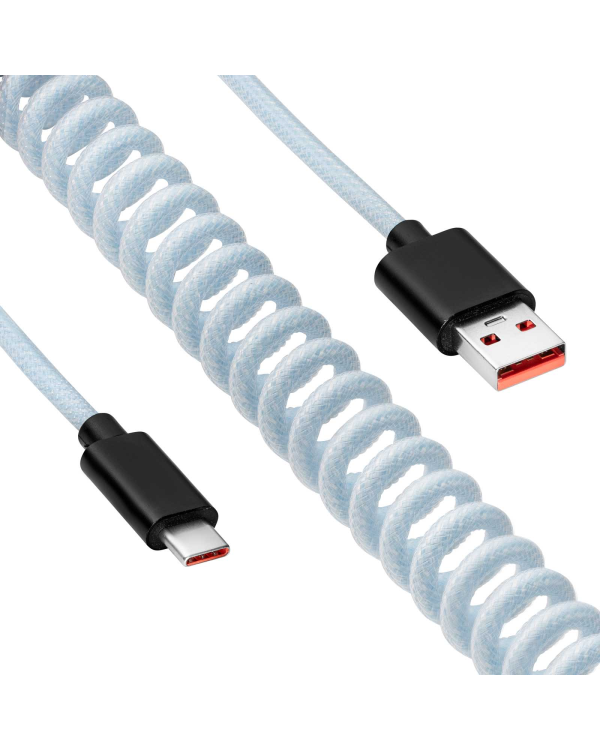 Кабель USB Akyga AK-USB-48 USB A (м) | USB type C (м) Coiled Aviator ver. 2.0 3m