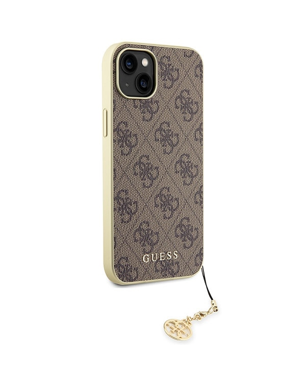 Guess GUHCP15MGF4GBR iPhone 15 Plus 6.7" brązowy|brown hardcase 4G Charms Collection
