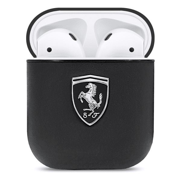 Обложка книги «FEOA2LEBK Ferrari Off Track Leather Cover for Airpods 1/2 Black»
