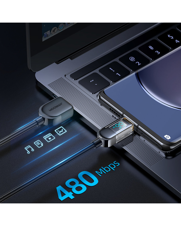Joyroom USB кабель - USB C 66W для быстрой зарядки и передачи данных 1,2 м черный (S-AC066A4)