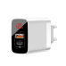 Baseus Mirror Lake CCJMHC-A02 Сетевое зарядное устройство USB-C / USB / 18W / 3A / Quick Charge 3.0 / Белое