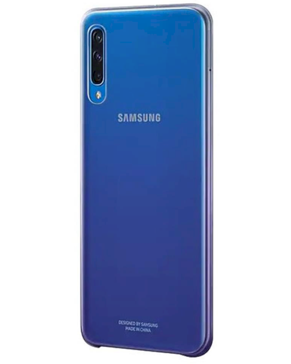 Samsung EF-AA505CVEGWW Gradation Cover Оригинальный чехол для Samsung A505 / A307 / A507 Galaxy A50 / A30s /A50s Прозрачный - Фиолетовый