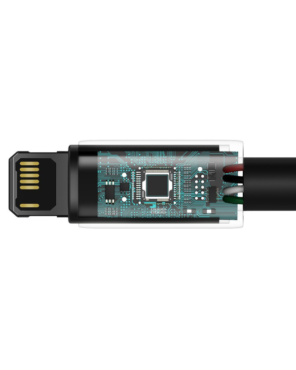 Baseus Tungsten Gold Cable USB to iP 2.4A 1m (черный)