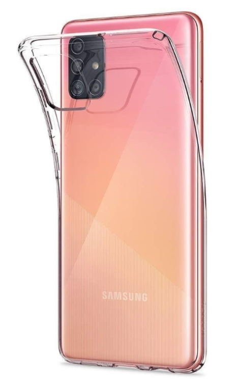 Fusion Ultra Back Case 0.3 mm Прочный Силиконовый чехол для Samsung A715 Galaxy A71 Прозрачный