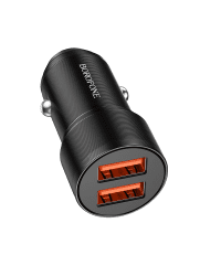 Borofone Car charger BZ19 Wisdom - 2xUSB - 12W black