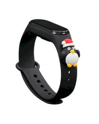 Fusion Xmas Penguin ремешок для часов Xiaomi Mi Band 3 / 4 черный