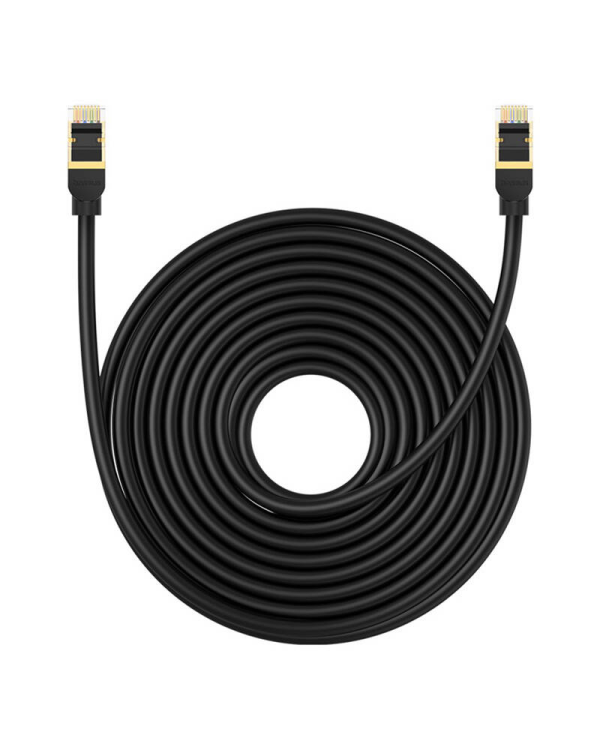 Сетевой кабель cat.8 Baseus Ethernet RJ45, 40 Гбит|с, 10 м (черный)