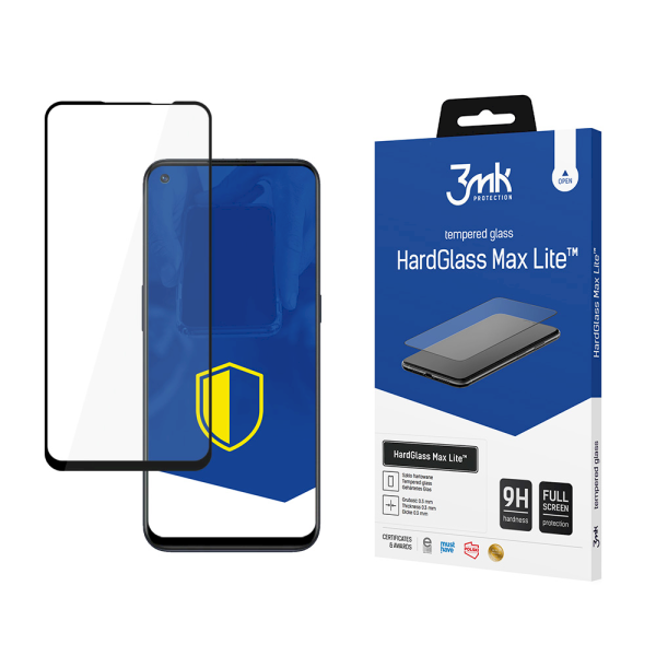 Обложка книги «OnePlus Nord N100 Black - 3mk HardGlass Max Lite™ screen protector»