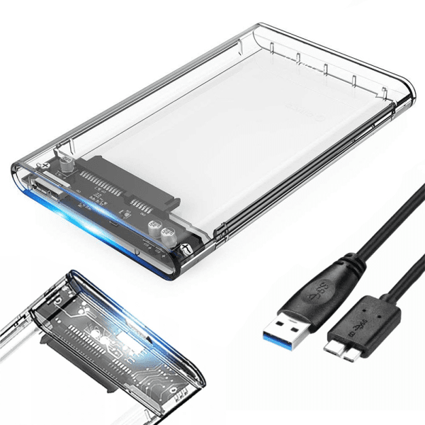 Fusion 2,5" внешний корпус для HDD SATA III | USB 3.0 прозрачный