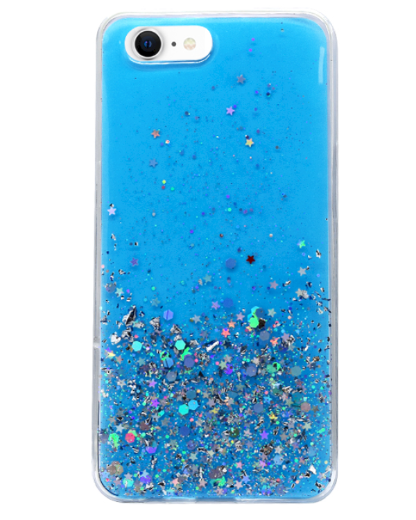 Fusion glue glitter силиконовый чехол для Samsung A525 Galaxy A52 / A52 5G синий