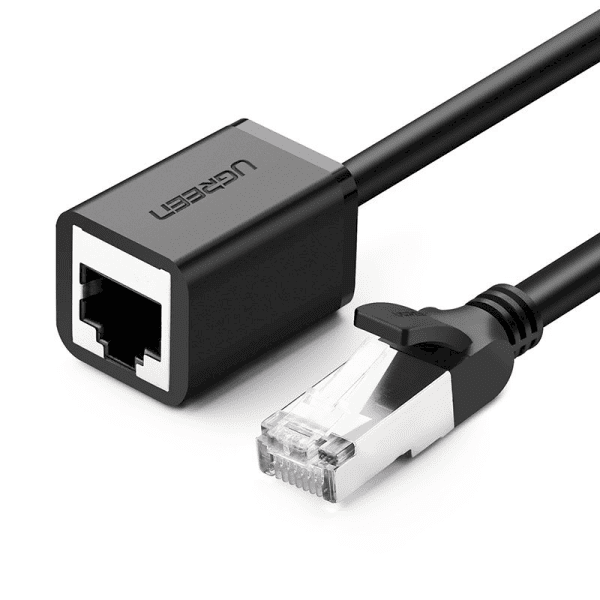 Обложка книги «Ugreen extension cable Ethernet RJ45 Cat 6 FTP 1000 Mbps internet cable 2 m black (NW112 11281)»