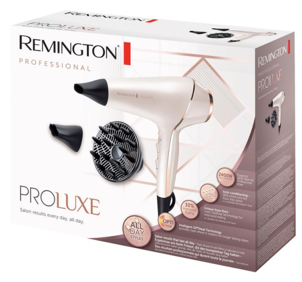 Фен Remington PROluxe 2400 Вт бежево-золотистый (AC9140)