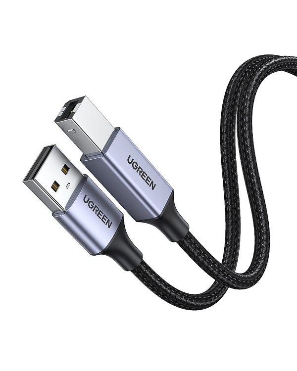 Ugreen uSB Type B Printer Cable (Male) - USB 2.0 (Male) 480 Mbps 5m Black (US369 90560)