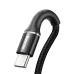 Baseus HALO CATGH-A01 USB-C провод для зарядки QC/ PD / LED / 50 cm черный