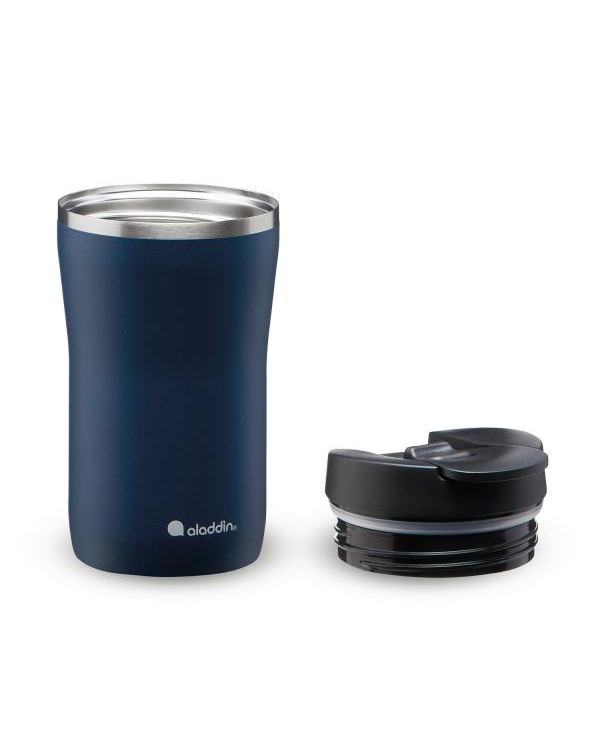 Термокружка Cafe Thermavac Leak-Lock 0.25L нержавеющая сталь темно-синяя