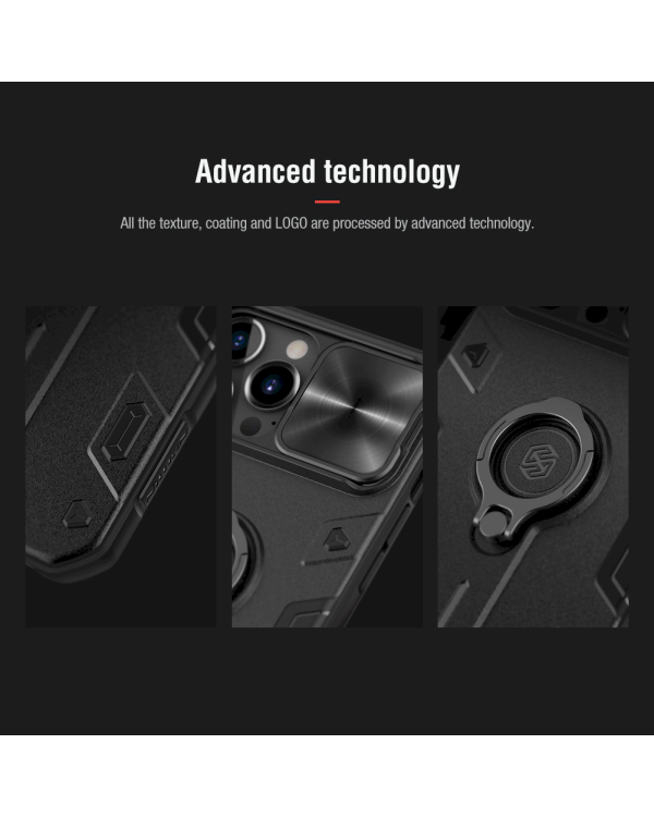 Дополнительное изображение книги «Nillkin CamShield Armor Hard Case for iPhone 13 Pro Max Black (without logocut)»