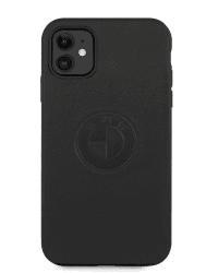 BMHCN61REELK BMW Signature Leather Embossed Logo Hard Case for iPhone 11 Black