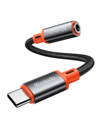 USB-C to AUX mini jack 3.5mm audio adapter Mcdodo CA-7561, DAC, 0.11m (black)