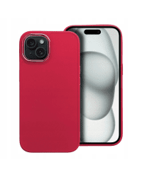 Силиконовый задний чехол Fusion Frame для Apple iPhone 15 Pro пурпурный