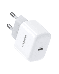 Mini wall charger UGREEN, USB-C, 20W, PD (white) 