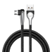Обложка книги «Baseus Sharp-bird Mobile Game Cable USB - Elbow Cable USB / micro USB (double sided) with Nylon Braid 1.5A 2m Black (CAMMVP-F01)»
