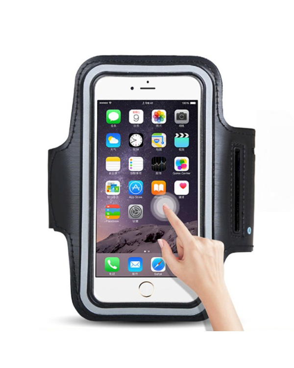 Universal Running Armband for 6" Smartphones black