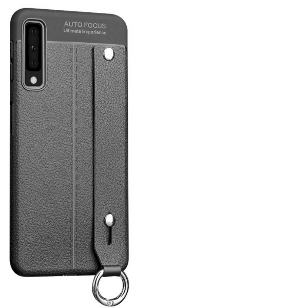 Fusion Litchi силиконовый чехол для Samsung A750 Galaxy A7 2018 черный