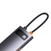8 в 1 Baseus StarJoy USB-C to USB-C PD | 3x USB-A | HDMI | RJ-45 | SD TF - серый