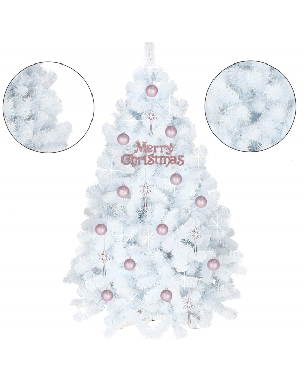 CT0050 ИСКУССТВЕННАЯ РОЖДЕСТВЕНСКАЯ ЕЛЬ БЕЛАЯ 150 СМ