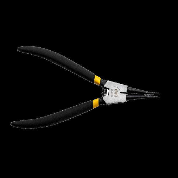 Straight Exterior Circlip Pliers 7" Deli Tools EDL0342 (black)