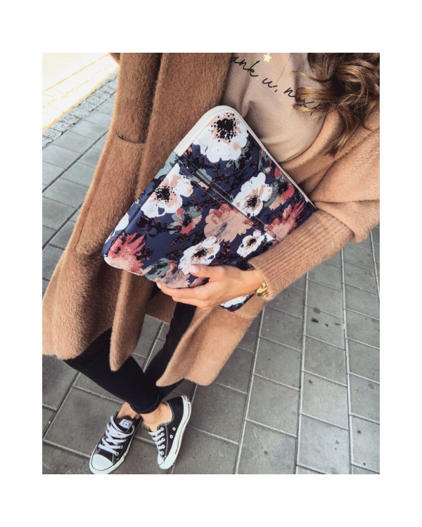 ХОЛЩОВЫЙ РУКАВ ДЛЯ НОУТБУКА 15-16 NAVY ROSE