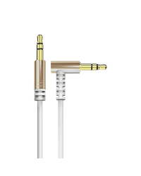 Dudao angled cable AUX mini jack 3.5mm 1m cable white (L11 white)