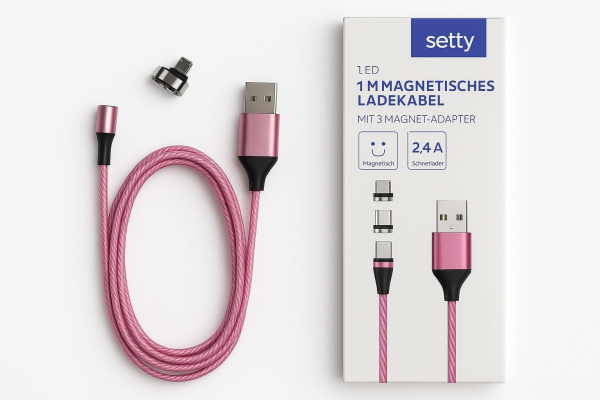 Магнитный USB-кабель Setty 1 м 2A LED
