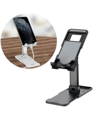 Remax Telescopic Desktop Bracket phone tablet foldable holder black (RL-CH15 black)