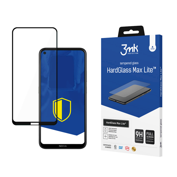Обложка книги «Nokia 3.4/5.4 Black - 3mk HardGlass Max Lite™ screen protector»