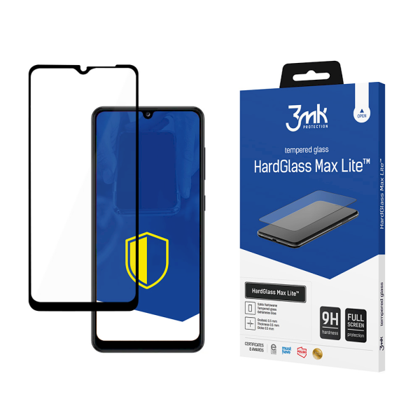 Обложка книги «Samsung Galaxy A32 4G Black - 3mk HardGlass Max Lite™ screen protector»