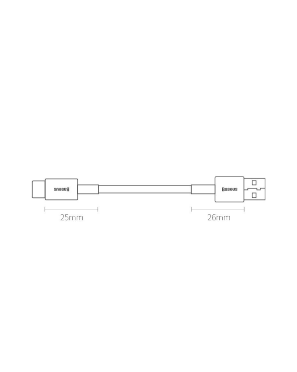 Дополнительное изображение книги «Baseus Superior USB - USB Typ C fast charging data cable 66 W (11 V | 6 A) Huawei SuperCharge SCP 1 m black (CATYS-01)»