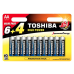Щелочные батарейки TOSHIBA AA 10 шт.
