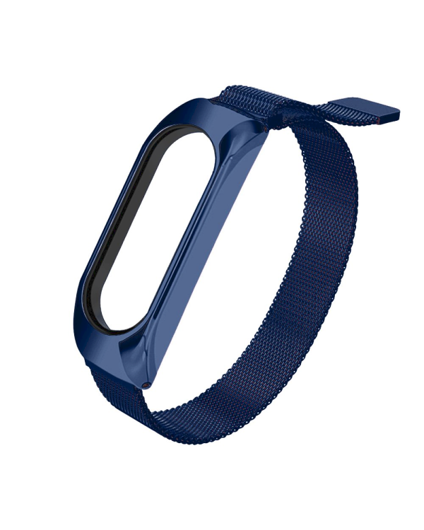 Fusion metal ремешок для часов Xiaomi Mi Band 3 / 4 / 5 синий