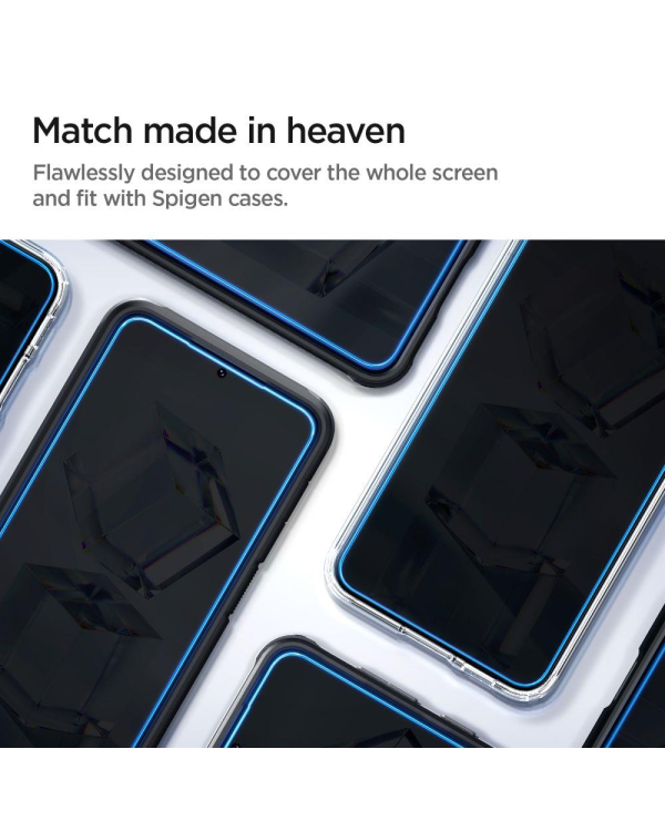ТЕМПЕРИРОВАННОЕ СТЕКЛО Spigen GLAS.TR "EZ FIT" 2-PACK GALAXY S23+ PLUS CLEAR