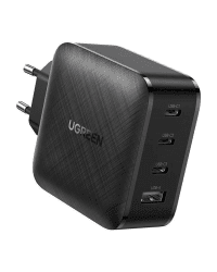 Ugreen fast wall charger PPS 65W USB / 3x USB Typ C Quick Charge 3.0 Power Delivery SCP FCP AFC (gallium nitride) black (CD224 70774)