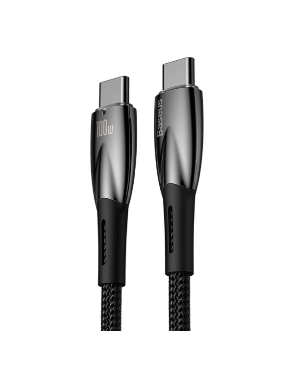 USB-C cable for USB-C Baseus Glimmer Series, 100W, 2m (Black)