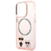 Karl Lagerfeld MagSafe Compatible Case Karl and Choupette for iPhone 14 Pro Pink
