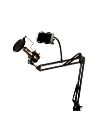 REMAX CK-100 microphone stand with pop filter black